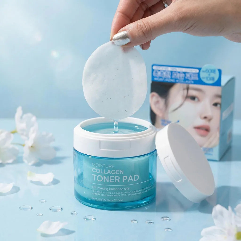 Moisture Collagen Toner Pad, 70pcs,TENZERO
