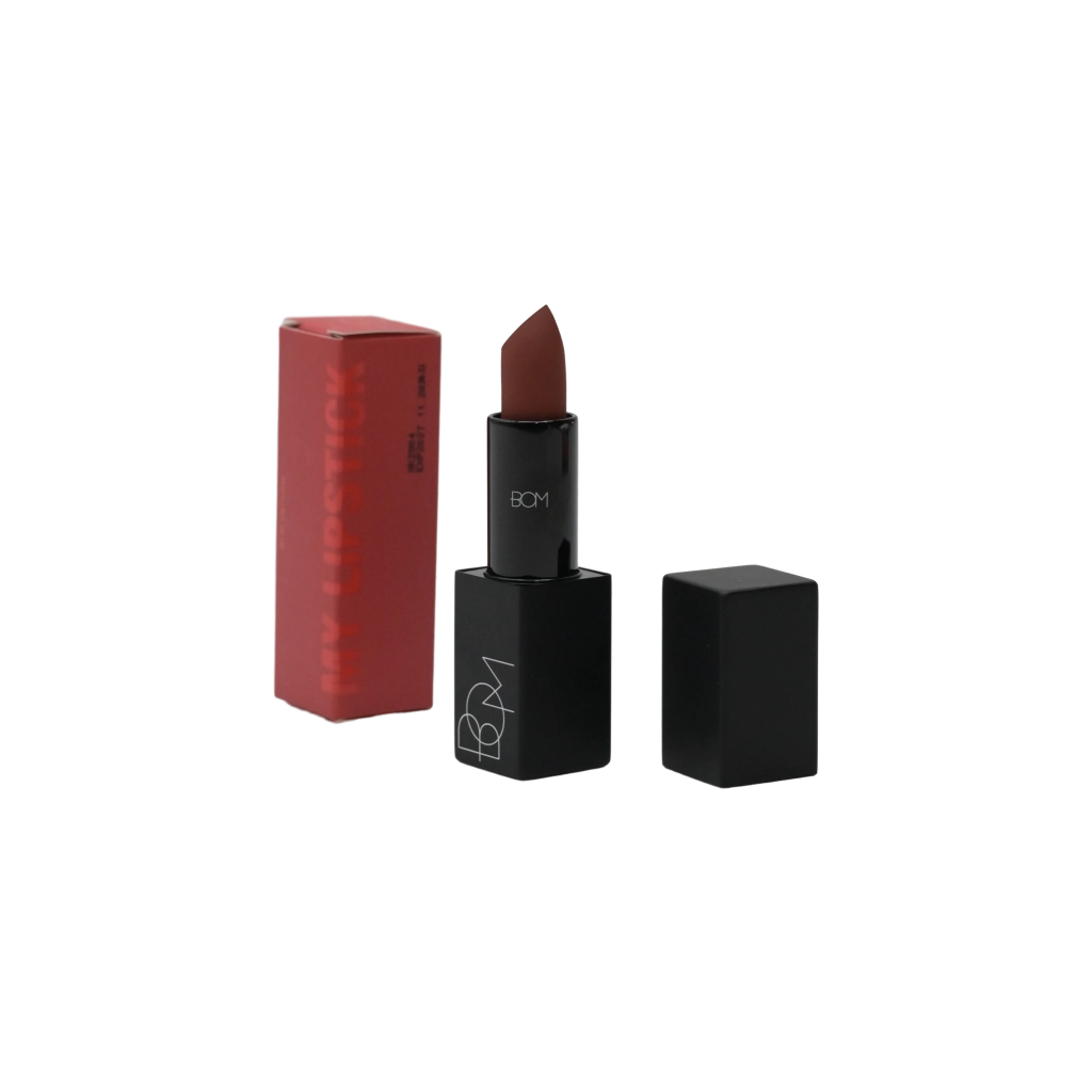 my Lipstick #810 (my brick red), B.O.M