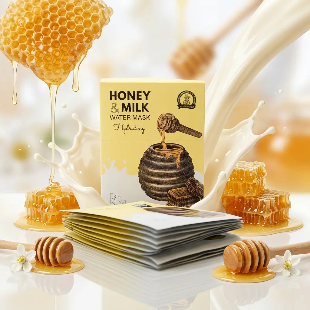 Honey &amp; Milk Water hydrating mask 10pcs pack, 25g, B.O.M