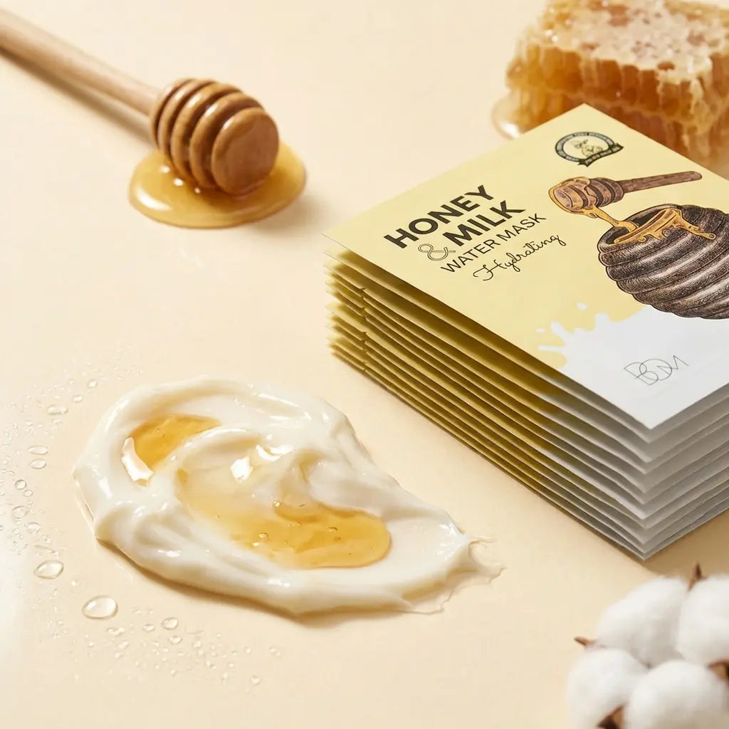 Honey &amp; Milk Water hydrating mask 10pcs pack, 25g, B.O.M