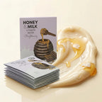 Honey &amp; Milk Vitamin C brightening mask 10pcs pack, 25g, B.O.M