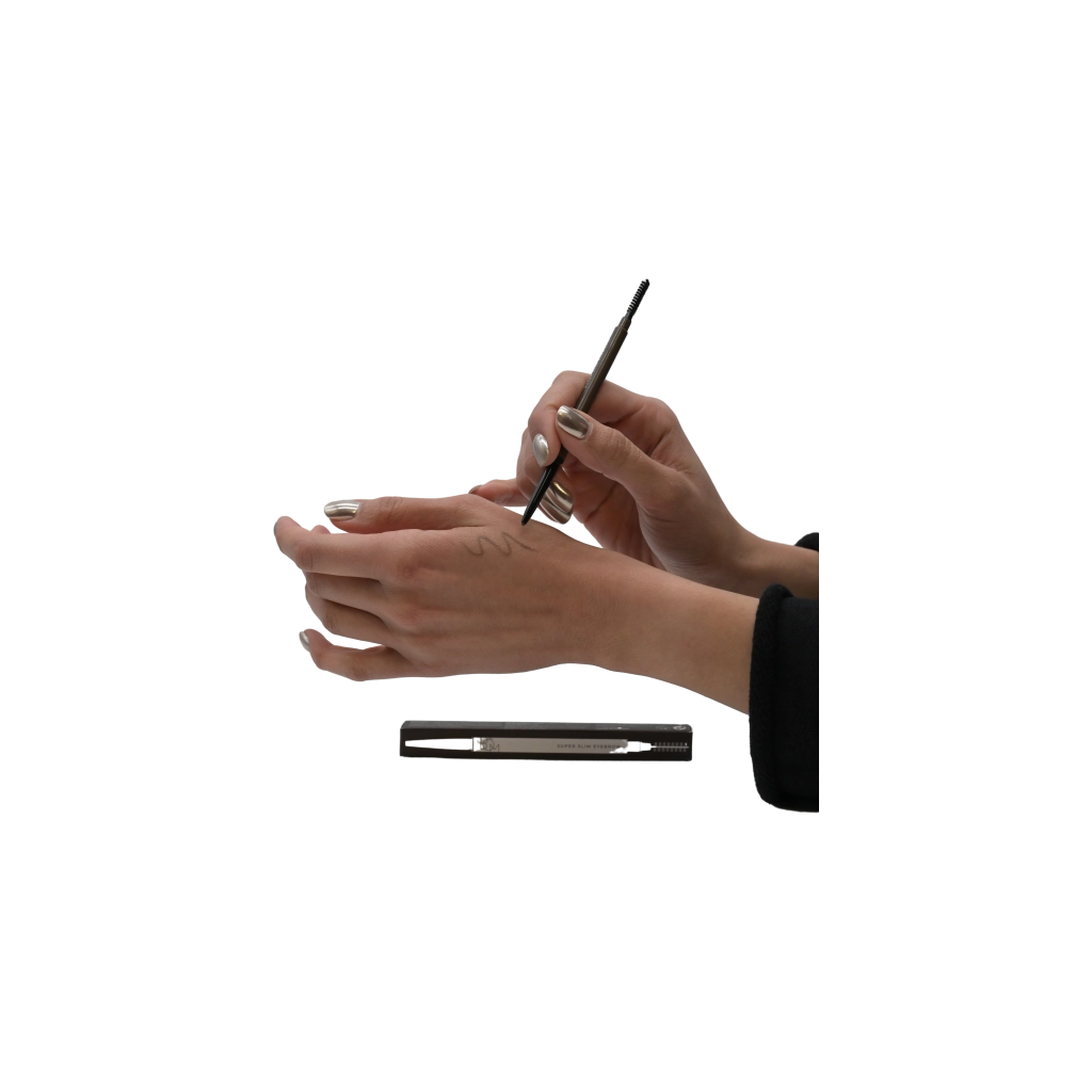 Super Slim eyebrow pencil #02 (rich brown), B.O.M