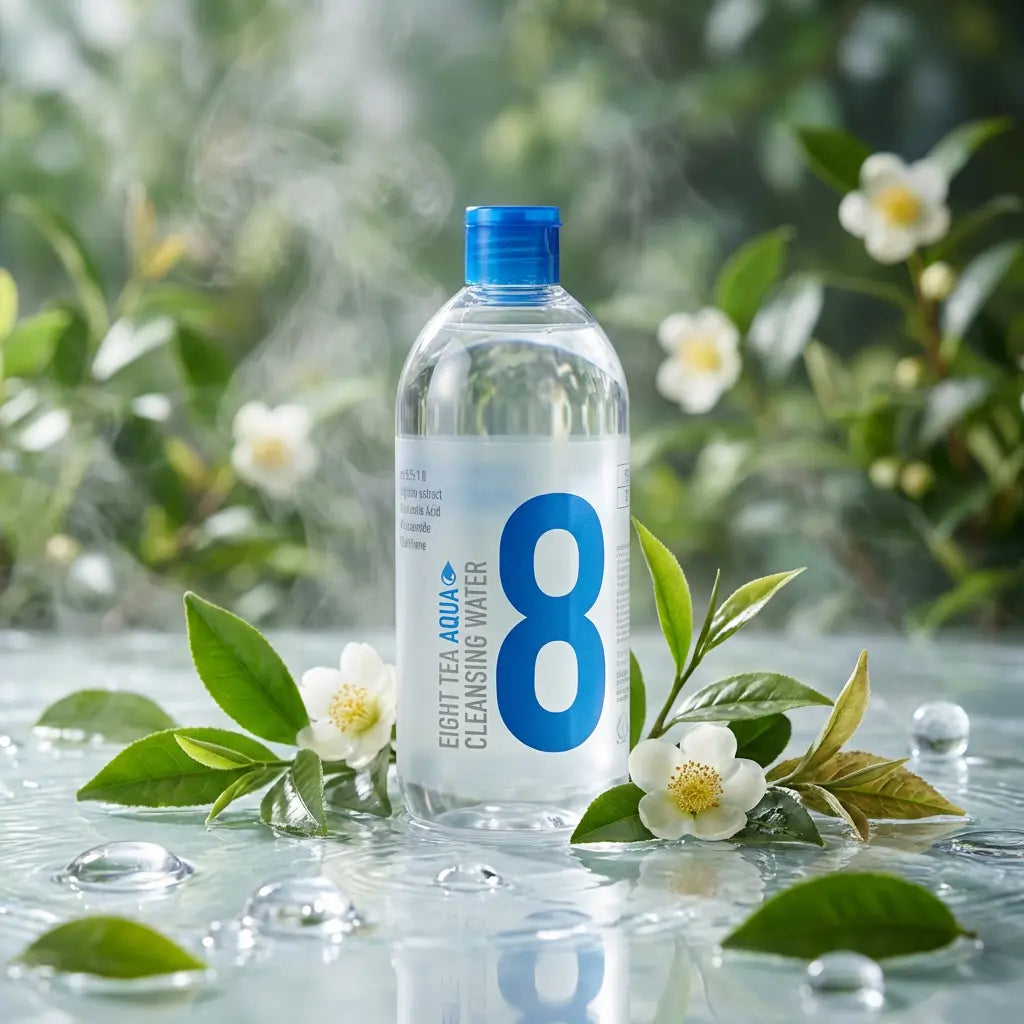 Eight Tea aqua gentle cleansing water, 500 ml, B.O.M