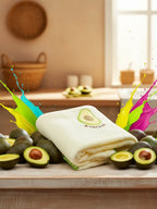 Avocado-Serie Handtuch, weich und bunt (Grün)