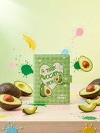 Notizbuch A5 mit Avocado-Design, robustes Cover (Grün)