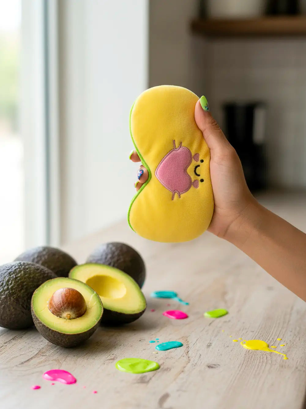 Avocado-Print-Schlafmaske