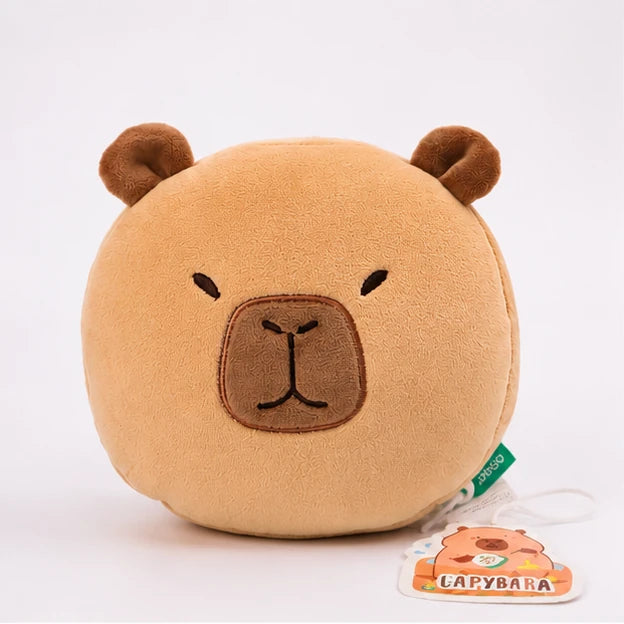 Capybara Multifunktionskissen in Braun mit Schlafmaske