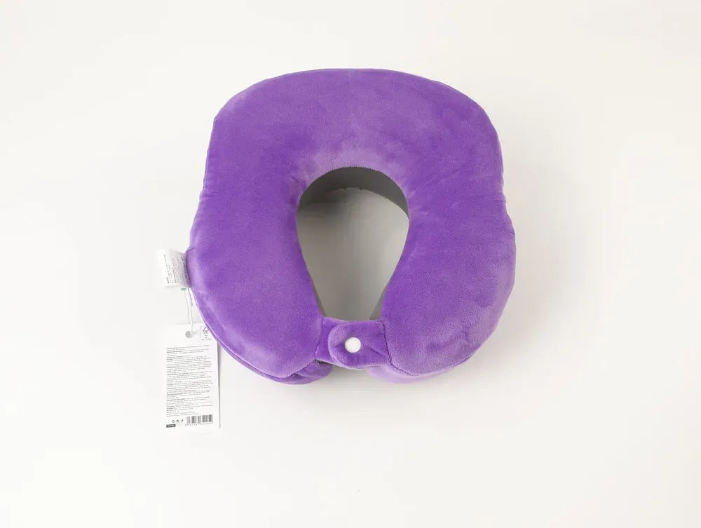 Memory Foam Nackenkissen in Lila und Grau