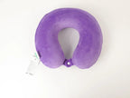 Rückansicht des lila Memory Foam Nackenkissens