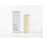 Originale Produktansicht des beigen Macaron Isolier Kaffeebechers 500 ml