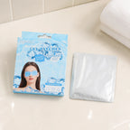 MUMUSO Glacier Gel Augenpatches mit blauer Verpackung und silbernem Beutel auf heller Ablage
