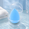 Make-up Schwamm Tropfenform mit Aufbewahrungsetui (Blau)