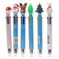 10-in-1 Kugelschreiber mit Glitzer-Print und Weihnachtsdesign (Mehrfarbig)