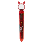 10-in-1 Kugelschreiber mit Glitzer-Print und Weihnachtsdesign (Mehrfarbig)