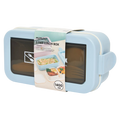 2-stöckige Lunchbox aus PP, 1400 ml (Blau)