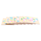 2D Holzpuzzle für Kinder aus Sperrholz, Mehrfarbig