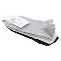 3er-Pack Damen Sneakersocken aus Baumwolle (Schwarz/Weiß/Grau)