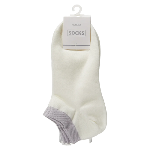 3er-Pack Damen Sneakersocken Baumwollmischung, Low-Cut (Beige)