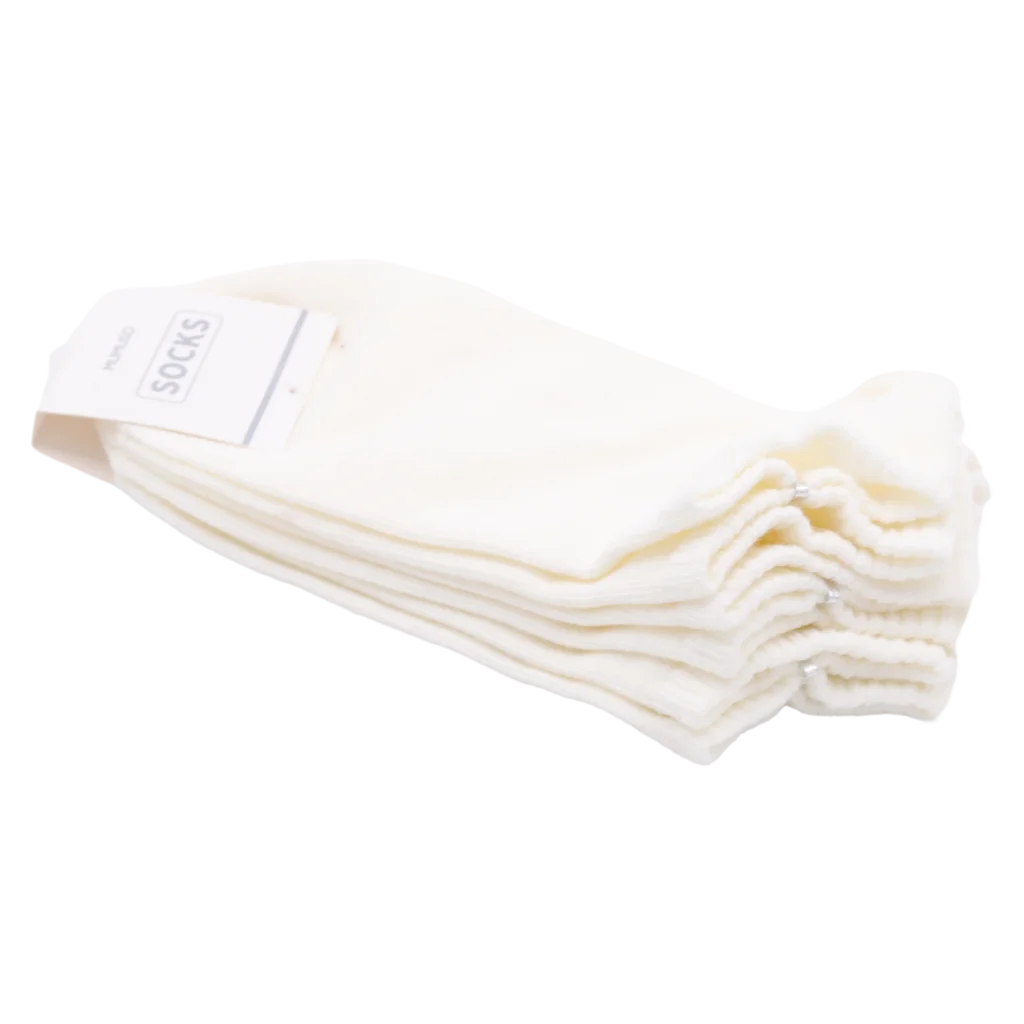 3er-Pack Damen Sneakersocken Baumwollmischung (Weiß)