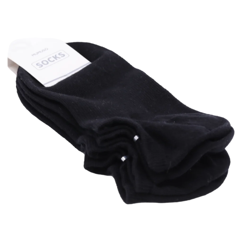 3er-Pack Damen Sneakersocken aus Baumwollmix (Schwarz)