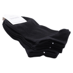 3er-Pack Damen Sneakersocken, kurz geschnitten (Schwarz)