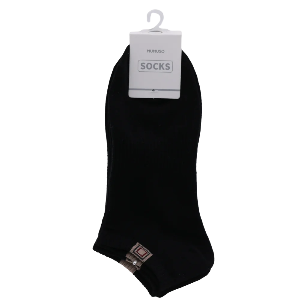 3er-Pack Herren Sneakersocken aus Baumwolle (Schwarz)