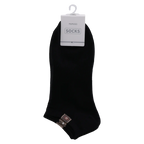 3er-Pack Herren Sneakersocken aus Baumwolle (Schwarz)