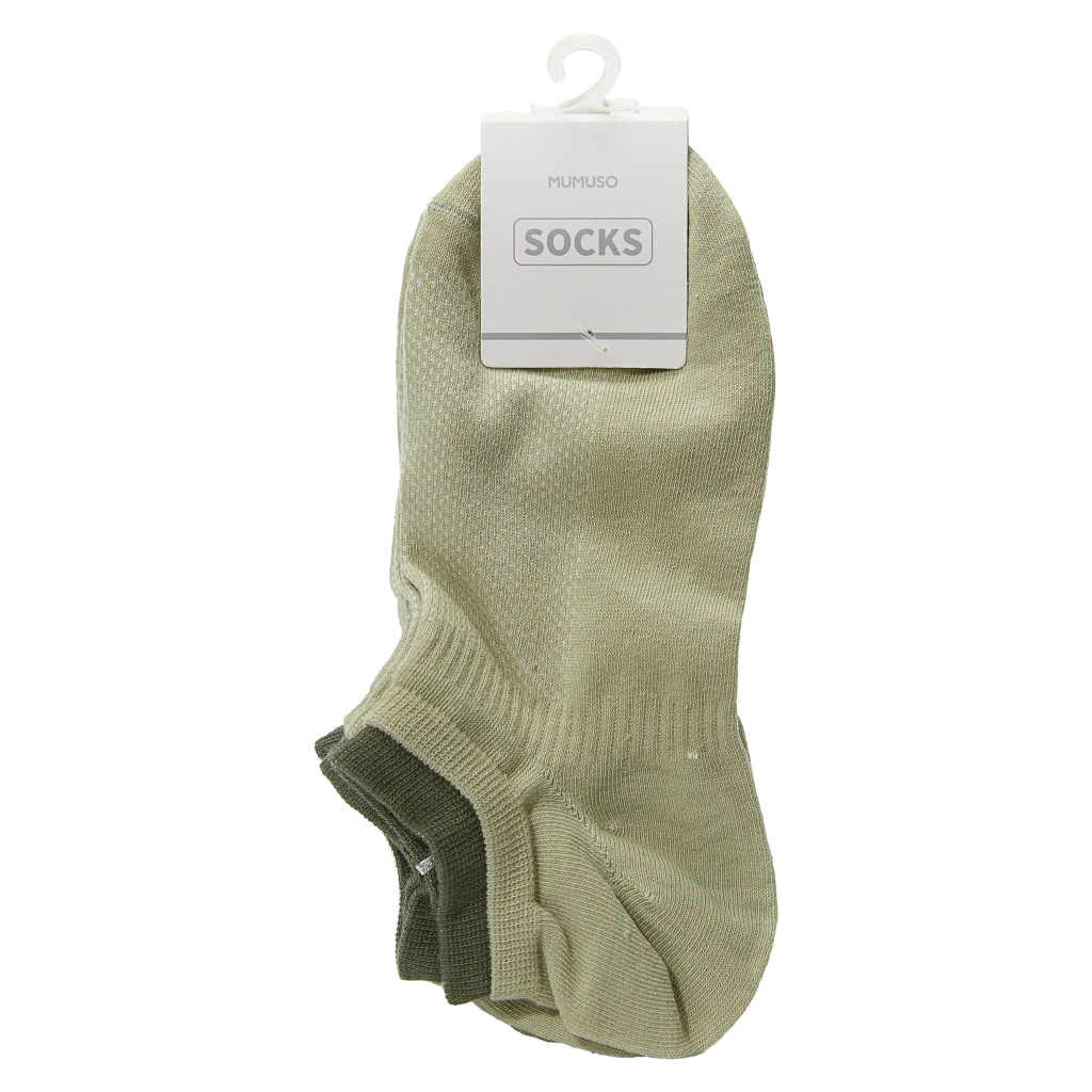 3er-Pack Herren Sneakersocken aus Baumwollmischung (Grün)