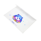 A4 Dokumententasche mit Druckknopfverschluss und Katzen-Design (Transparent)