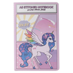 A5 Notizbuch mit Einhorn-Design (Lila)