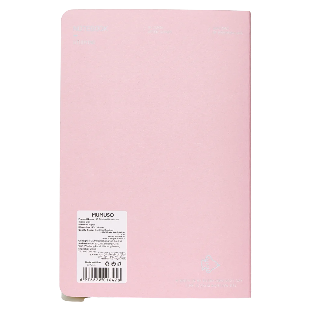 A5 Notizbuch mit Fadenheftung, Softcover (Beige/Blau/Mint/Rosa)