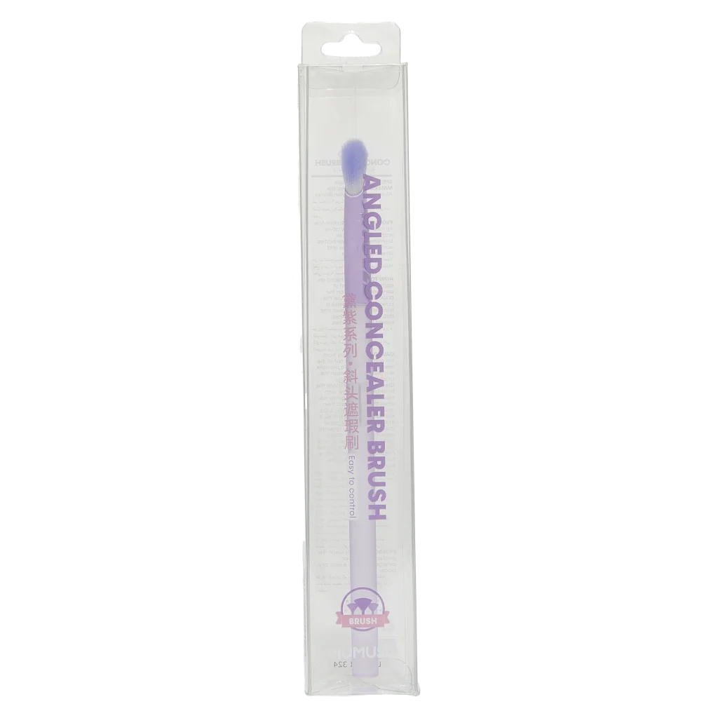 Abgeschrägter Concealerpinsel für Make-up, Präzisionspinsel (Lila)