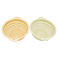 Kunststoff-Abtropfsieb, mittelgroß (Beige/Gelb) für Gemüse, Obst und Geschirr