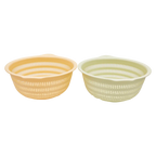 Großes Abtropfsieb aus PP-Kunststoff für die Küche (Beige/Pastellgelb)