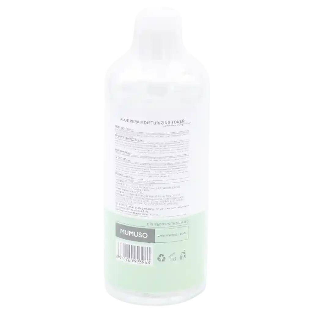 Feuchtigkeitsspendendes Gesichtswasser mit Aloe Vera, 358 ml (Transparent/Hellgrün)