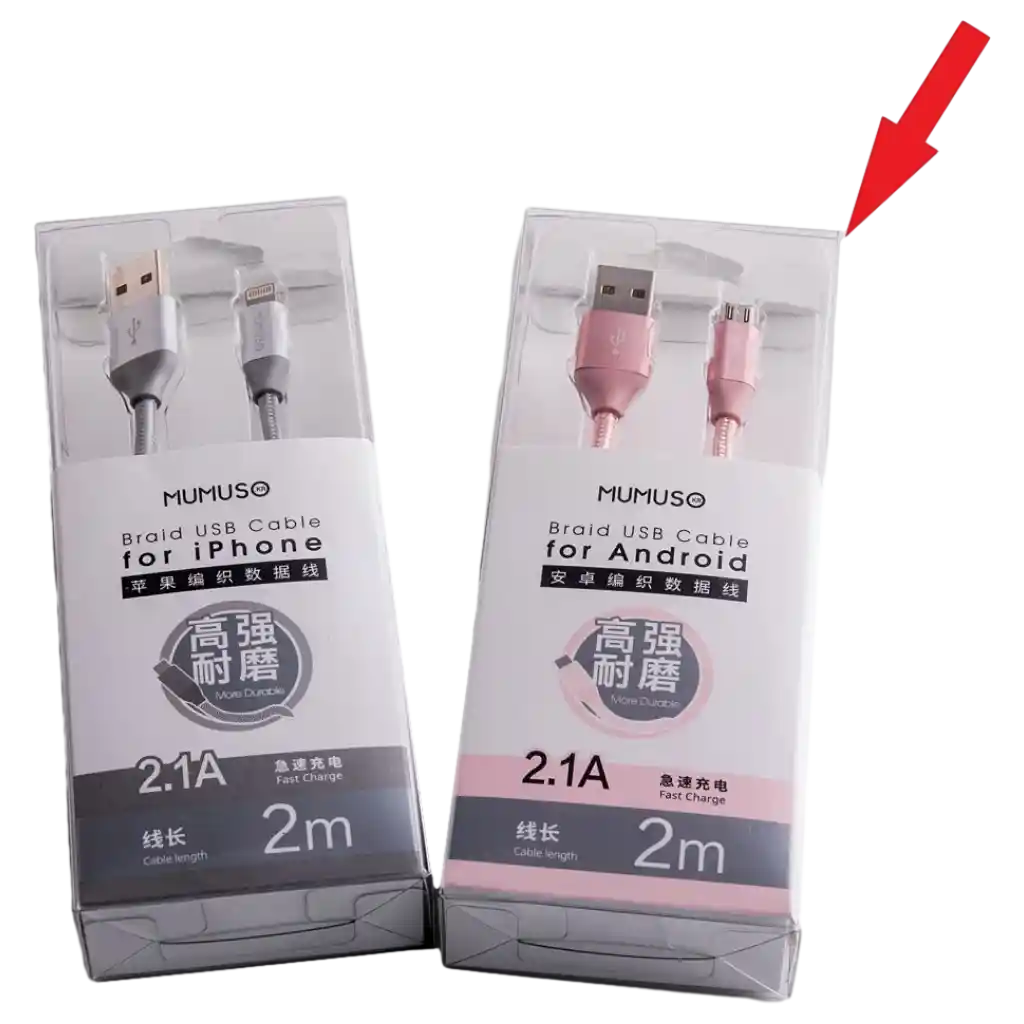 USB-C-Ladekabel aus TPE, 2 m (Rosegold) für Android-Geräte