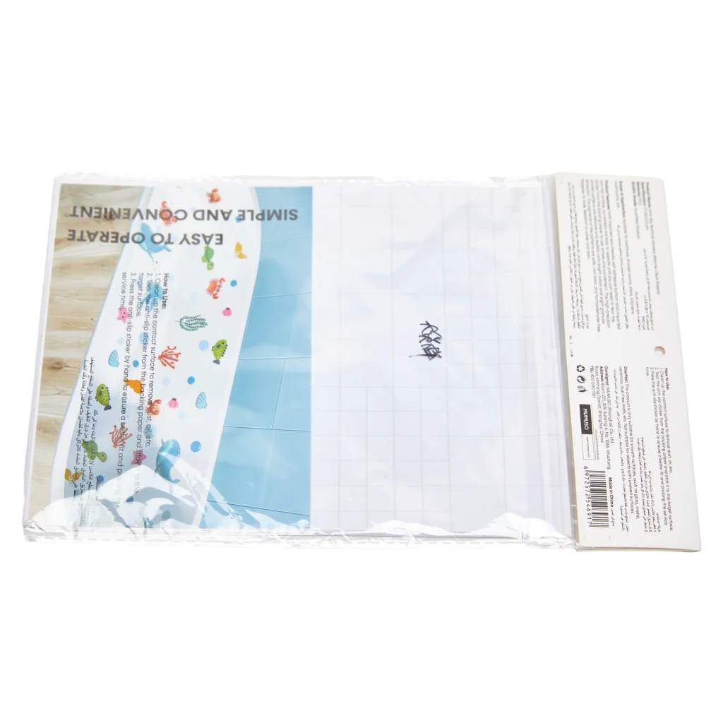 6 Anti-Rutsch Badewannen Sticker aus PVC mit Meerestiere-Design (Mehrfarbig)