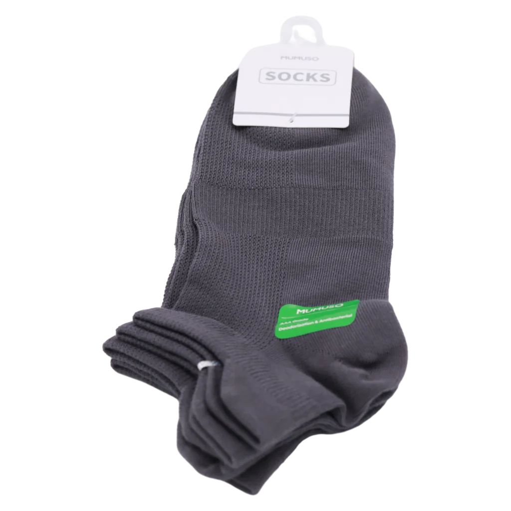 Antibakterielle Herren Low-Cut-Socken aus Baumwollmischung (Grau)