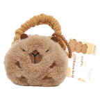 Kompakte Aufbewahrungstasche für Kopfhörer mit Capybara-Design (Hellbraun)