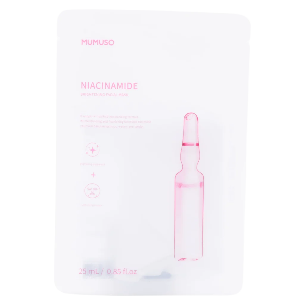 Aufhellende Gesichtsmaske mit Niacinamid, 25 ml (Weiß)