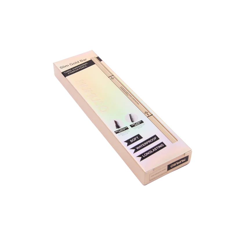 Slim Gold Bar Three Dimensional Eyebrow Pencil (Black)