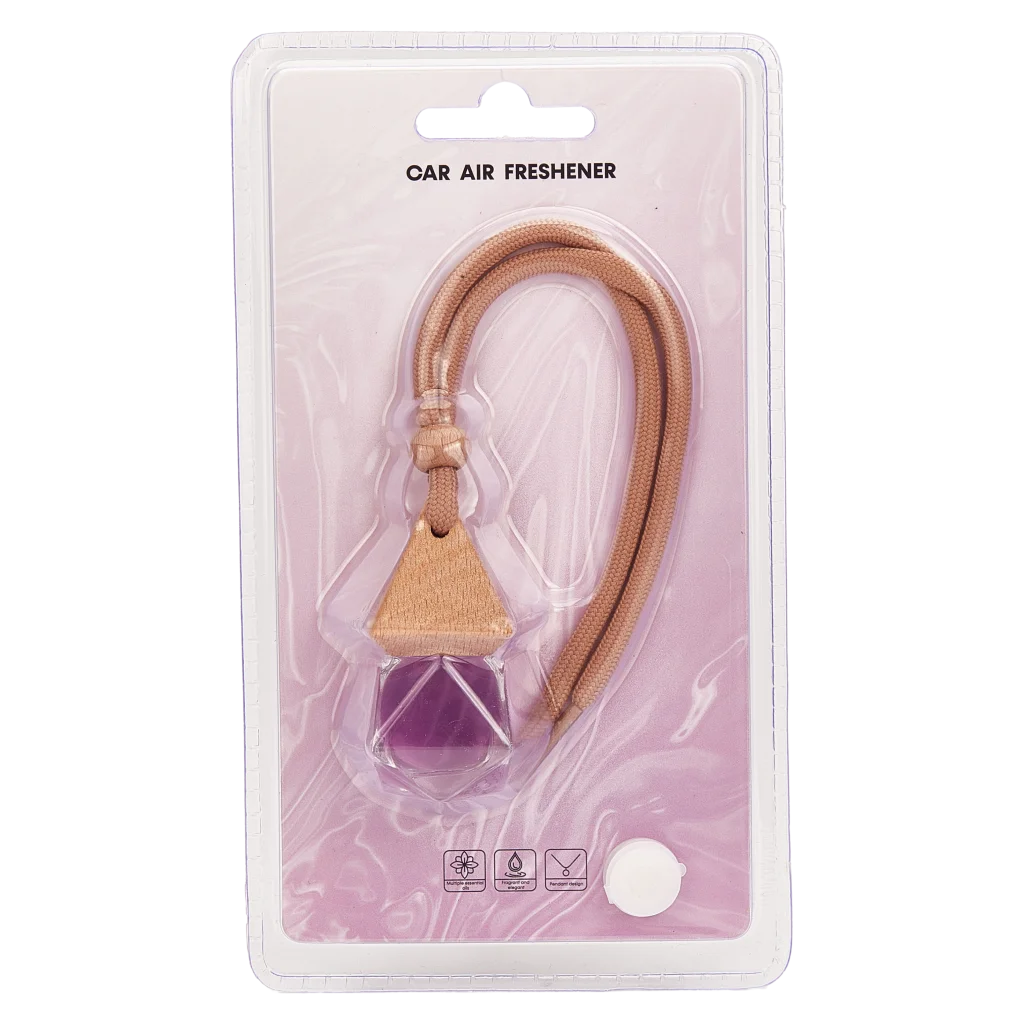 Auto-Lufterfrischer aus Glas mit Holzdeckel, 86,8 g (Lila)