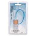 Hängender Auto Lufterfrischer mit Holzverschluss, 10 ml (Blau/Holz)