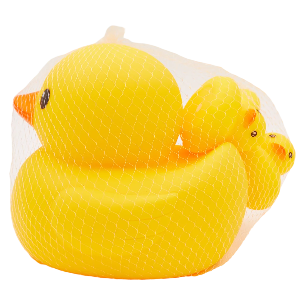 Badeente Set aus PVC, für Kinder ab 3 Jahren (Gelb)
