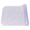Rutschfeste Badematte aus PVC für Bad und Dusche (Transparent)