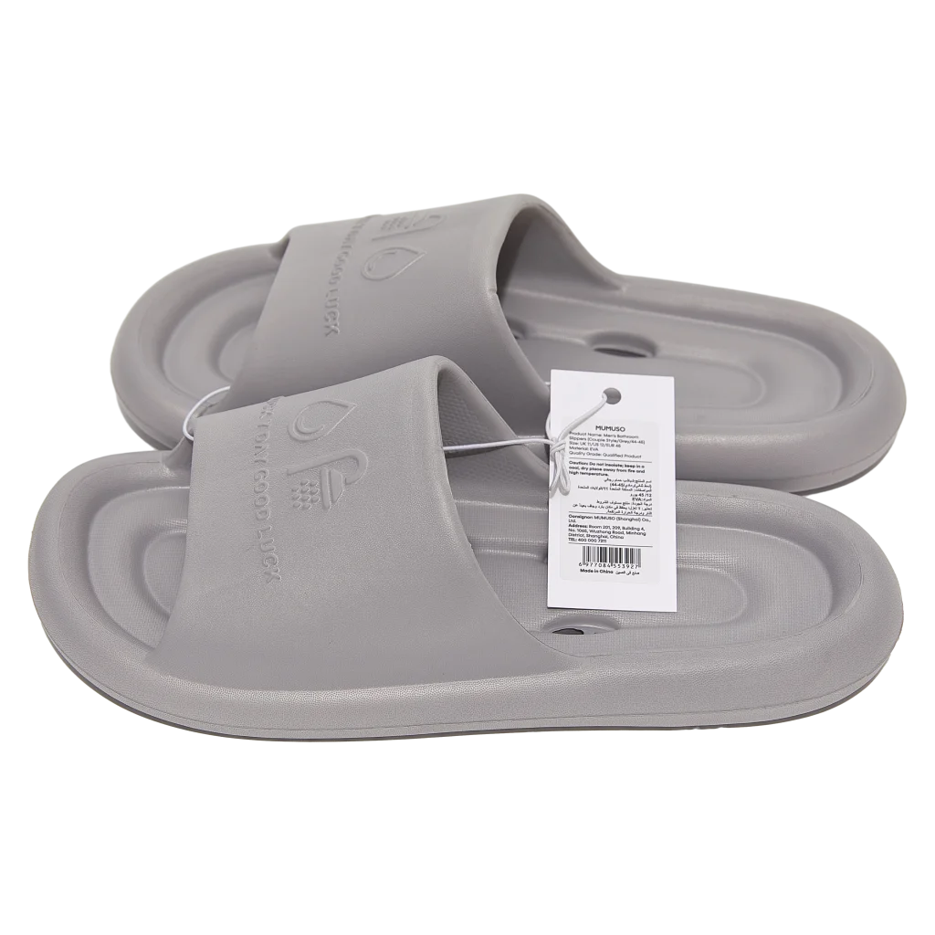 Badepantoletten aus EVA, Größe 42-43 (Grau) für Damen und Herren