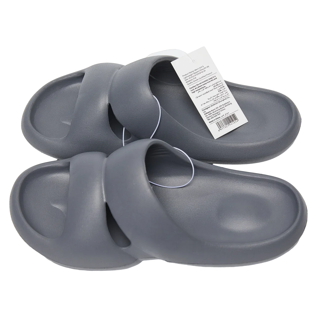 Herren Badeslipper aus EVA, Größe 41–42 (Grau)