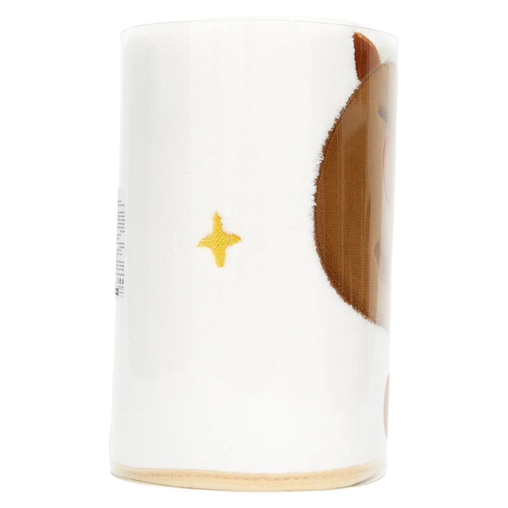 Badetuch mit Capybara-Design, großes Format (Beige)