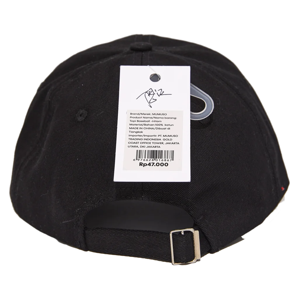 Baseball Cap für Erwachsene, klassisch verstellbar (Schwarz)