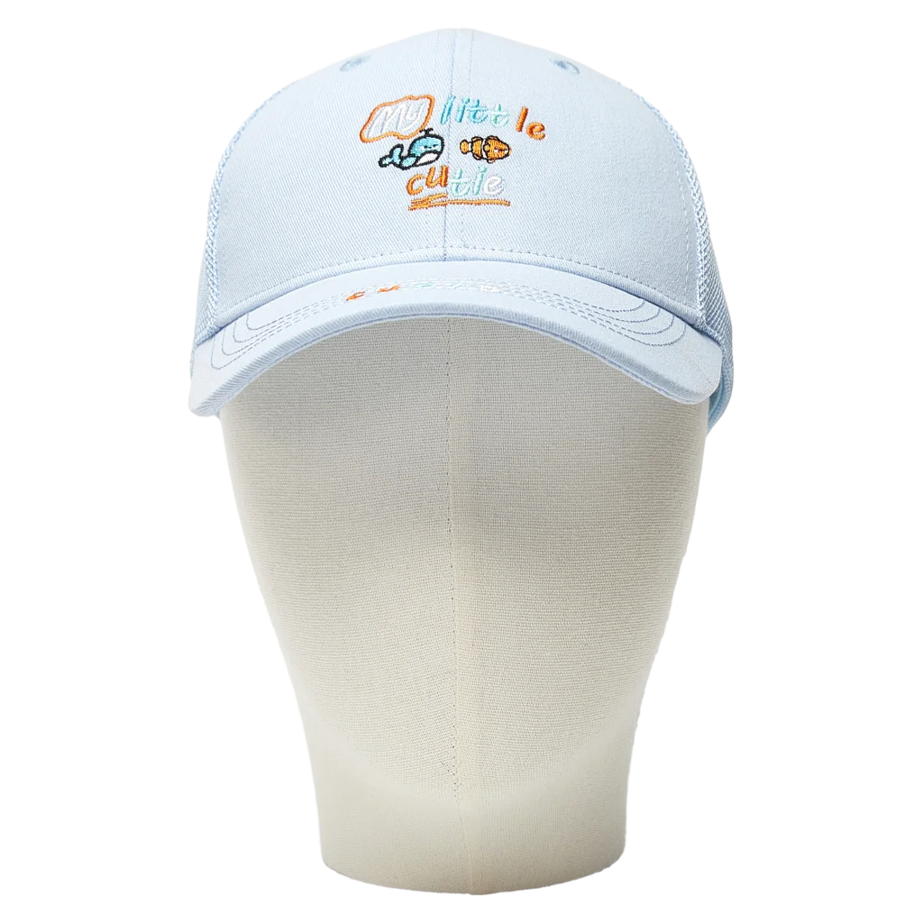 Baseball Cap für Kinder aus 100% Baumwolle mit Wal-Design (Blau)